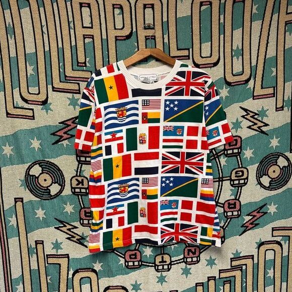 Other - VIntage 90s RARE Adrian Vittadini Flash AOP Shirt‎